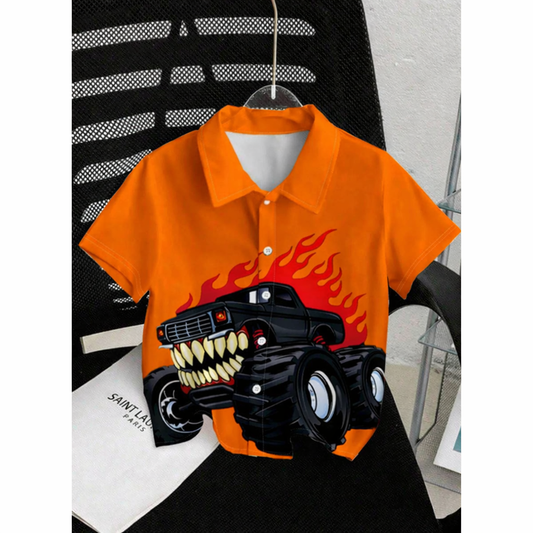Boys Premium Printed Casual Shirt Collection – Trendy Summer Half Sleeve Designs