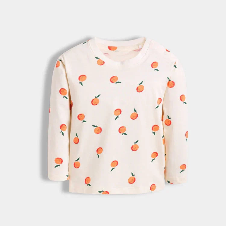 Unisex Kids’ 4-Pack Cotton Pajama Sets – Astronaut, Safari, Lemon & Orange Prints .