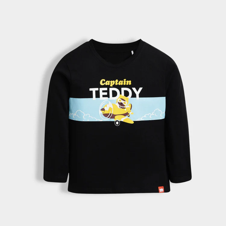 Kids  Printed & Graphic Long Sleeve T-Shirt Combo (Pack of 5) – Adventure & Casual Wear