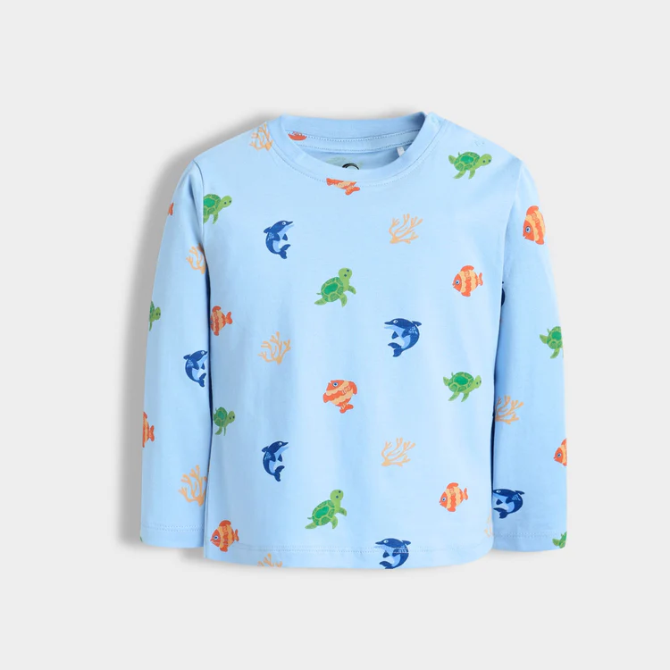 Boys & Girls Full Sleeve Pyjama Set – Sea Animal Theme