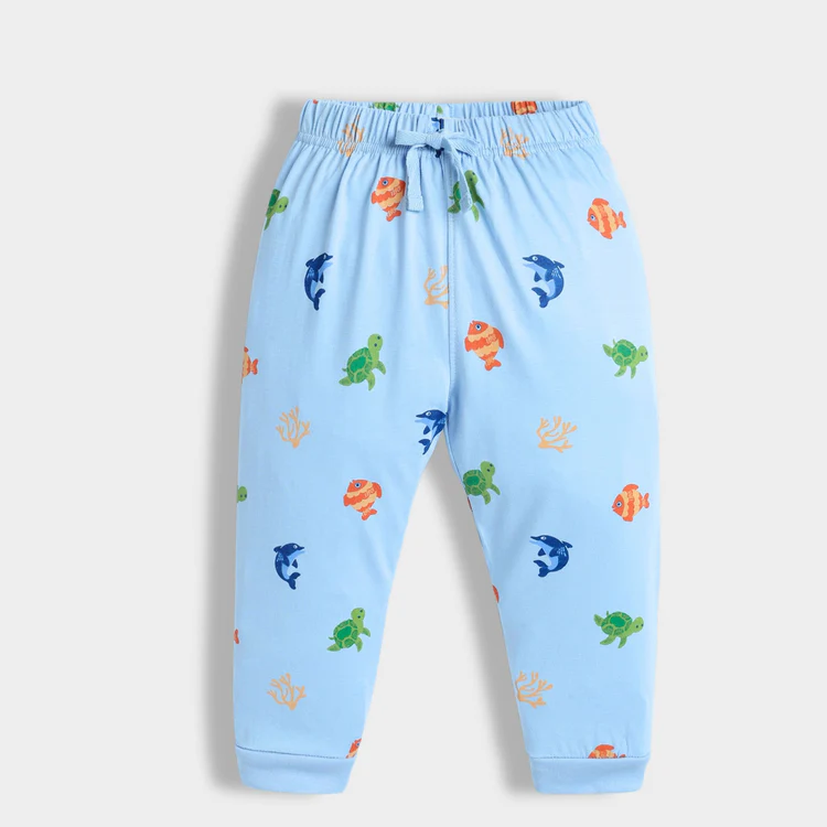Boys & Girls Full Sleeve Pyjama Set – Sea Animal Theme
