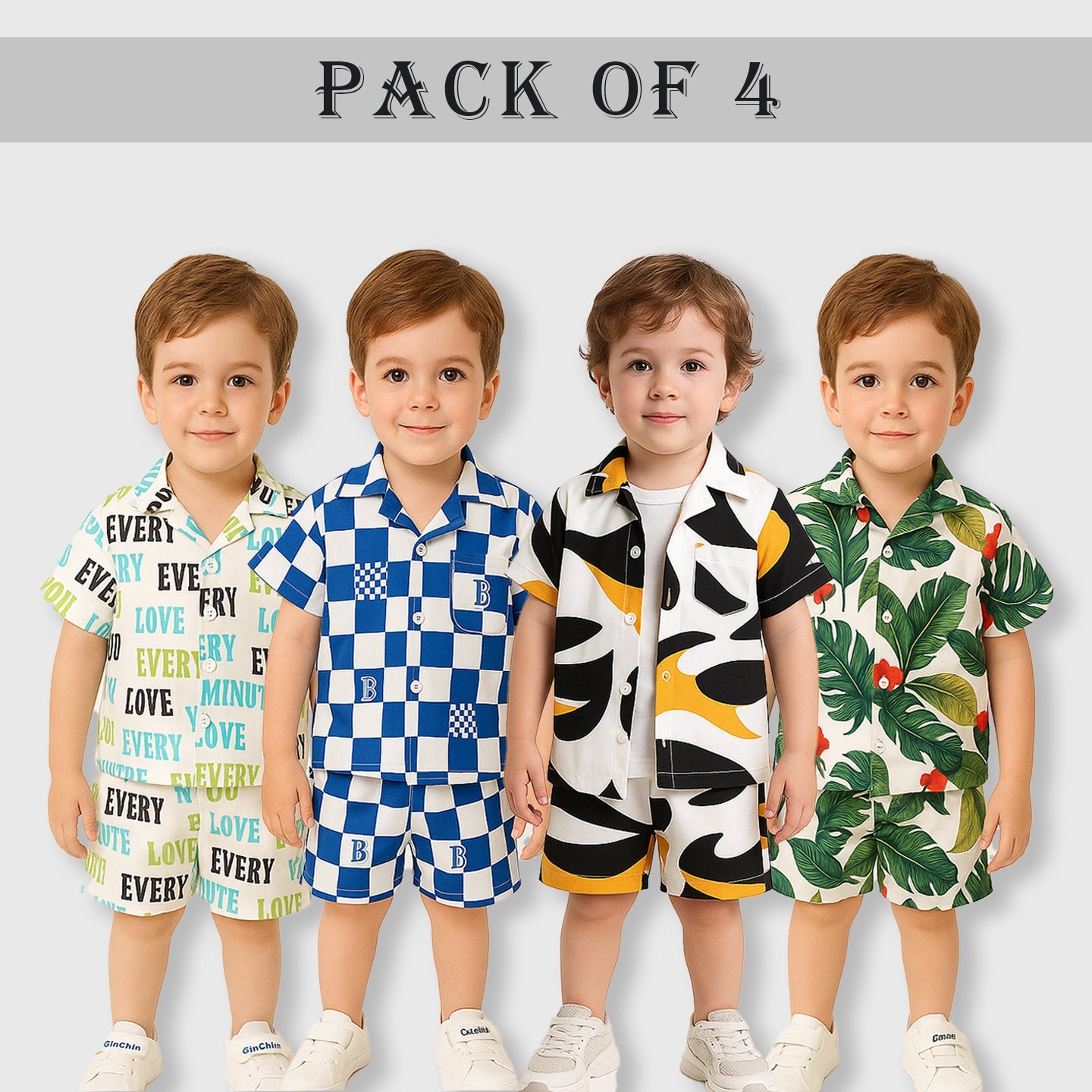 Unique Blue Box And Every Minute, Green Leaf Black Yellow (Combo Pack Of 4 )