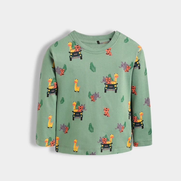 Unisex Kids’ 4-Pack Cotton Pajama Sets – Astronaut, Safari, Lemon & Orange Prints .