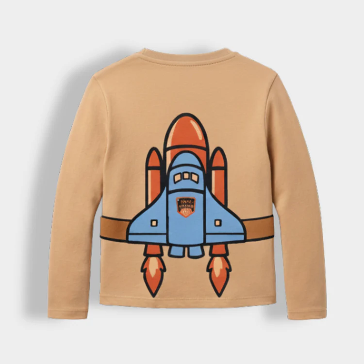 Kids  Printed & Graphic Long Sleeve T-Shirt Combo (Pack of 5) – Adventure & Casual Wear