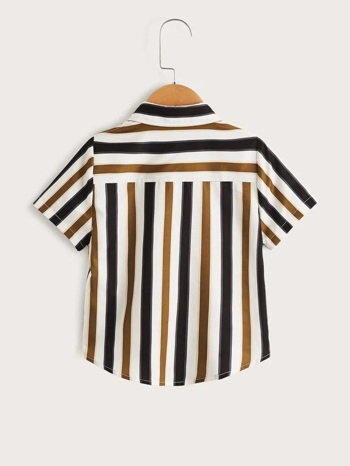 Boy's Ghost Animal Printed Graphic Cream Designer Flower Button Front (Combo pack For 5) Shirt For Boy..