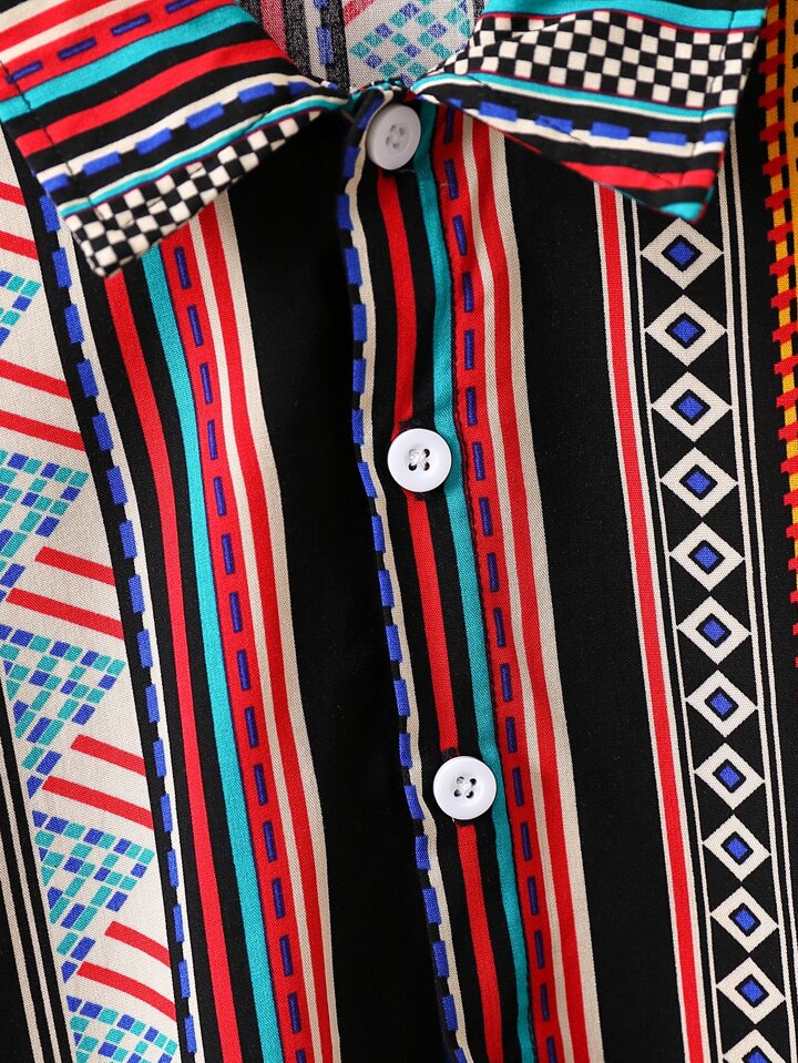 Boy's Stylish Floral and Plaid Patched Pocket Box Designer Animal Button Front (Combo Pack Of 4) Shirt For Boy