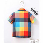 Stylish Multicolors Sky Naryeli  Colourful Graphic Designer Button Front Shirt For Boys ( Pack of 6)