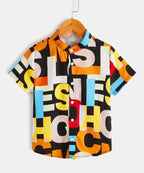 Stylish New Colourful Abcd Graphic Designer Button Front of ((Combo pack For 6)) Shirt For Boy.. (For 6 Month to 10 Year)