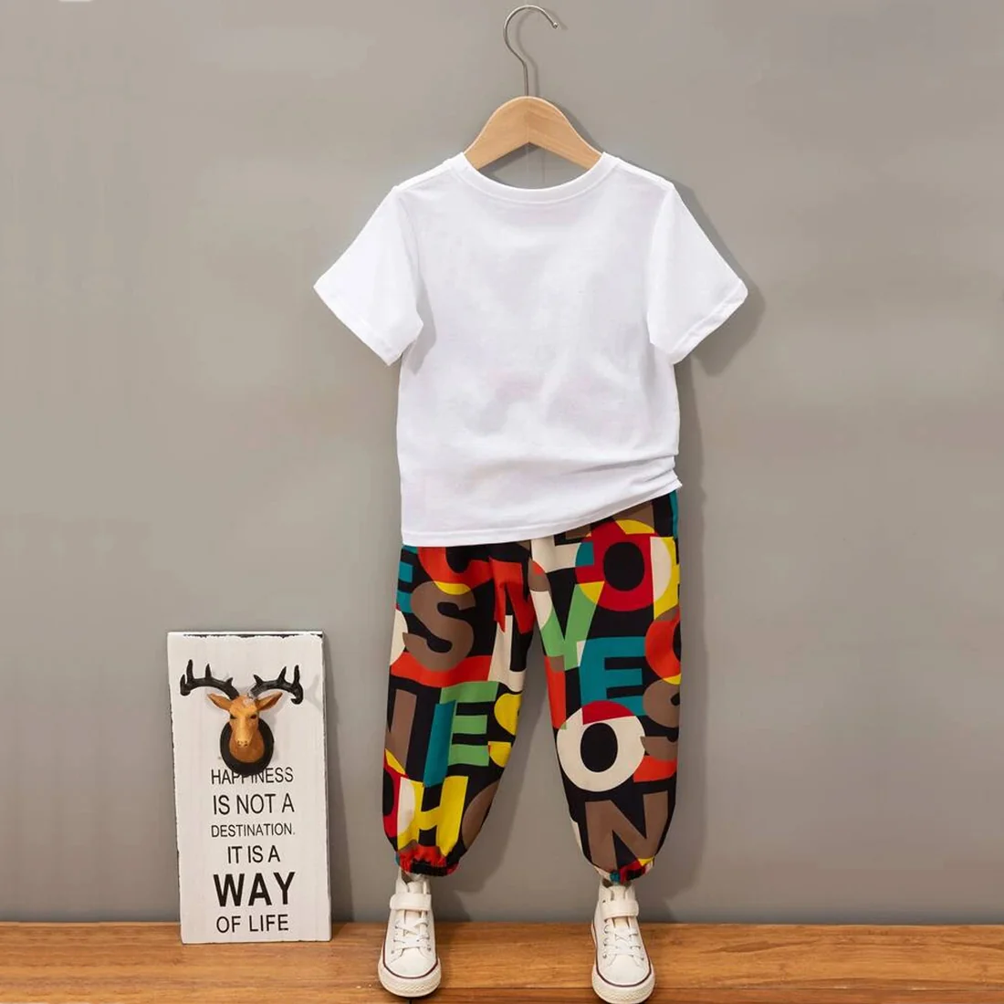 Bwools Stylish White Baby Set Full Sleeve Tees With Pants (Combo Pack Of 3) T-Shirt & Pants..