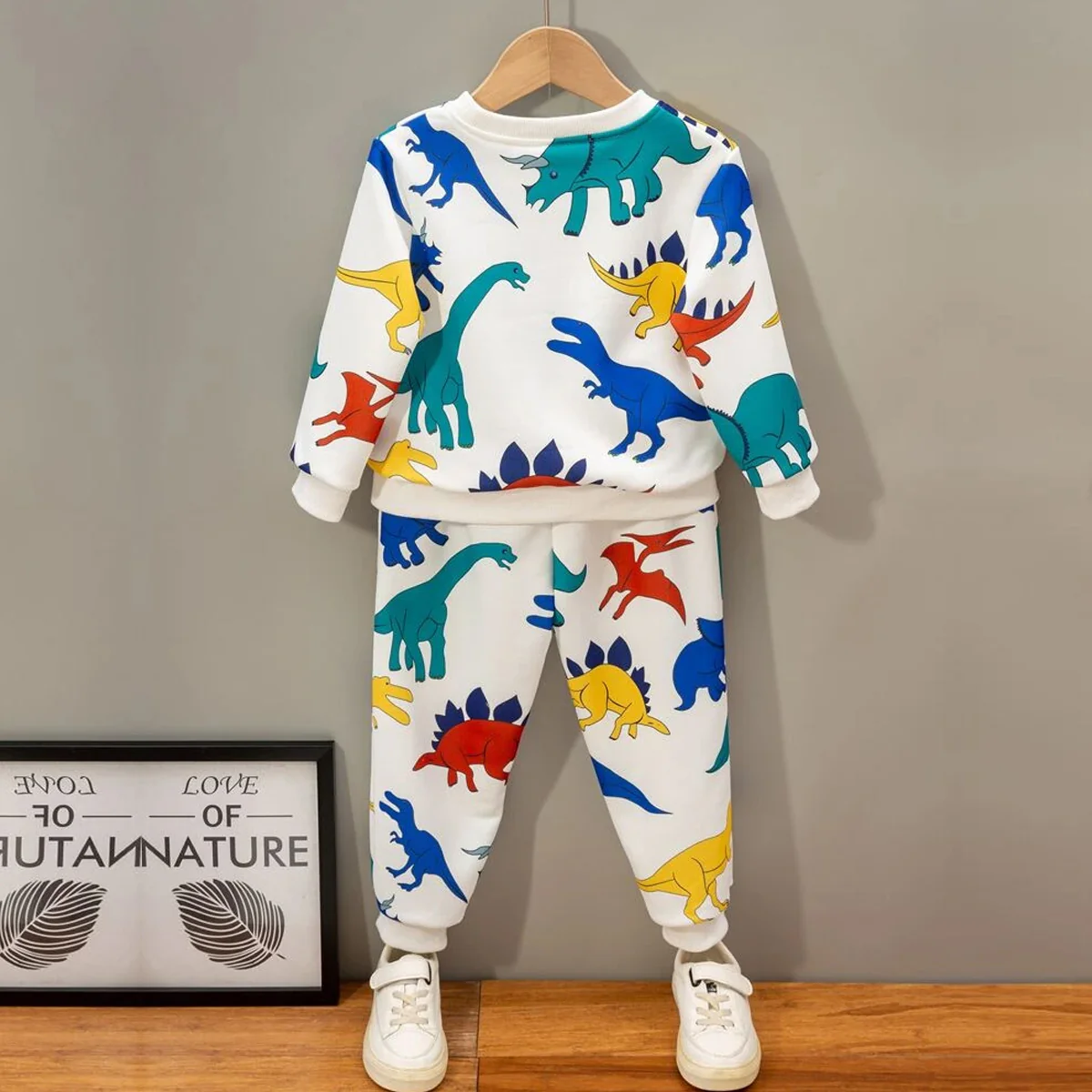 Stylish Baby Set Dinosaur Animal & Truck Fleece & Round Neck Cartoon (Combo Pack Of 3) T-Shirt & Pants