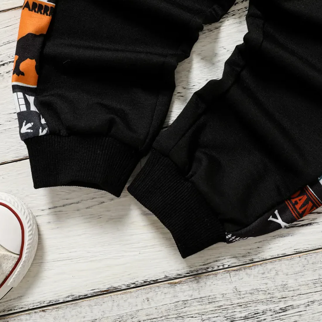 Toddler Boys Colorblock Dinosaur & Cami Pent T-shirt & Pants.