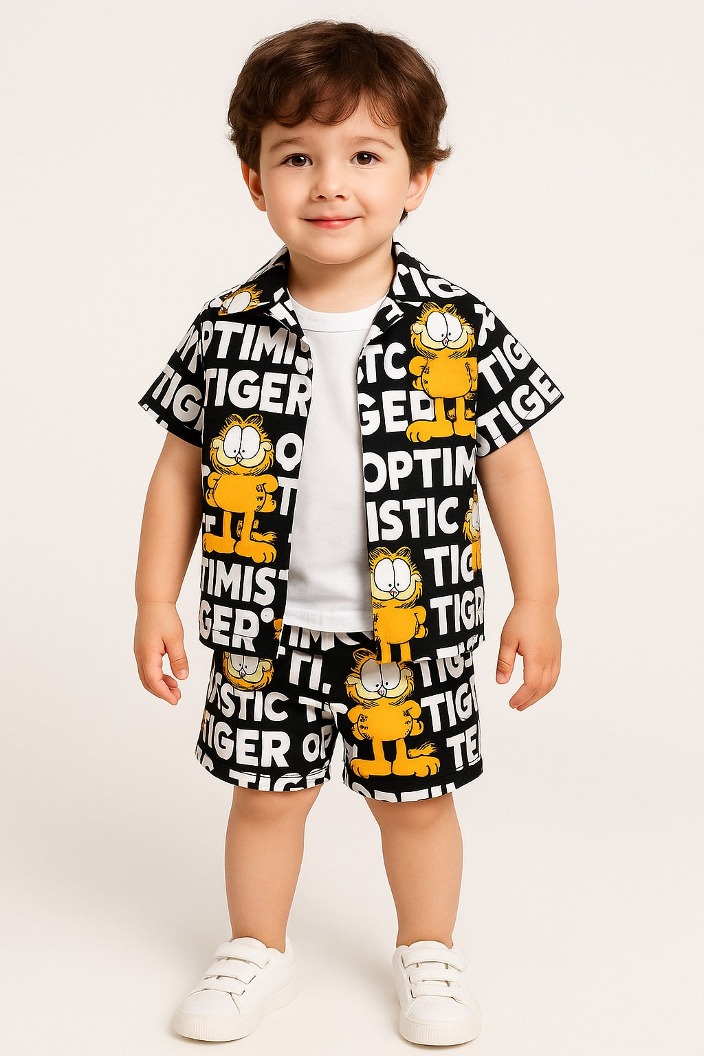 Unique Tiger Black Unisex Cord Set