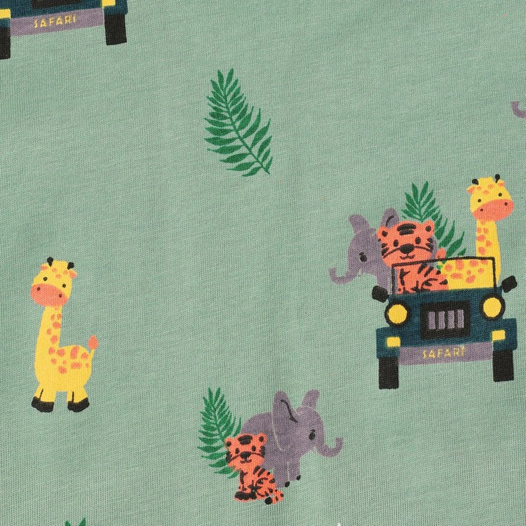 Unisex Kids’ 4-Pack Cotton Pajama Sets – Astronaut, Safari, Lemon & Orange Prints .