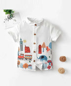 Stylish Multicolors Designer Button Front (Combo pack For 5) Shirt For Boy.