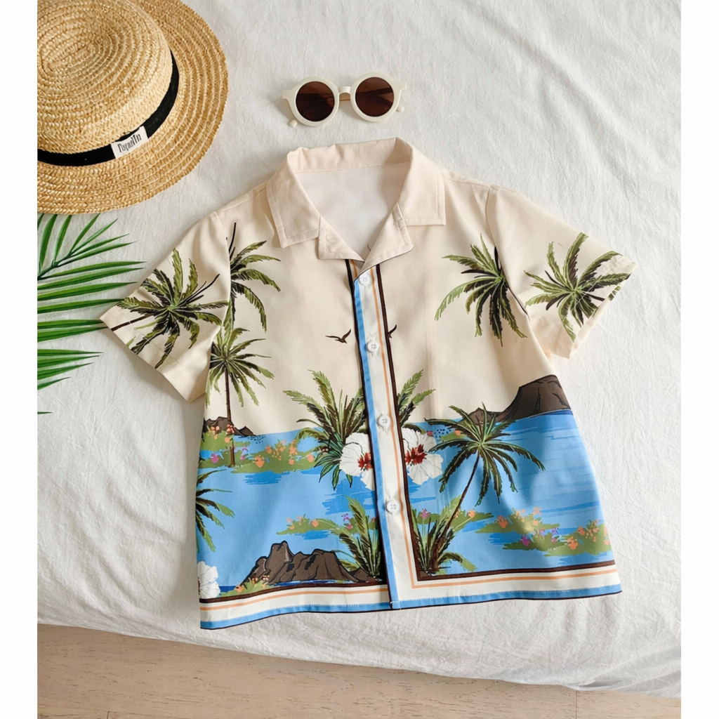 Boys Premium Printed Casual Shirt Collection – Trendy Summer Half Sleeve Designs